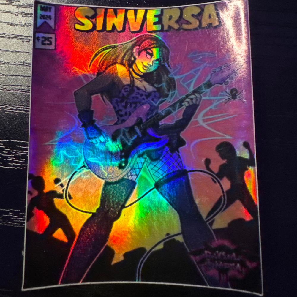 COMIC (holo foil sticker)